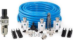 100 Foot 0.75 Inch Semi Flexible Compressed Air Tubing Master Kit with K93217 0