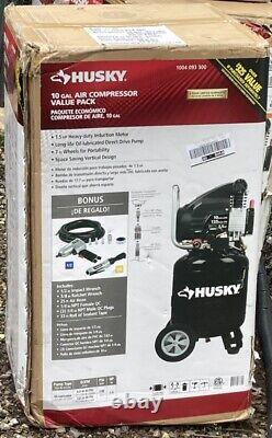 10 Gal. Portable Electric Air Compressor With Extra Value Kit BRAND NEW