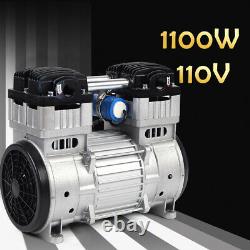 1100With110V Oil-free Vacuum Pump Kit Low Noise Oilless Diaphragm Air Compressor