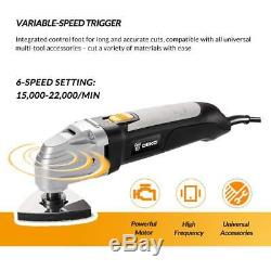 110V Oscillating Tool Electric Multifunction Variable Speed Multi Tool Kit