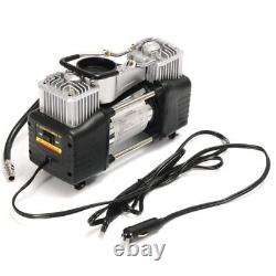 12V 150PSI 4WD Air Compressor Pump Portable Kit Dual Cylinder Pressure Pump Tool