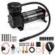 12v 200psi 444c Max Horn Air Compressor Kit With Relays Switch Black Truck Boat