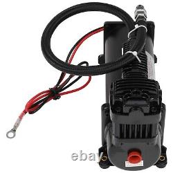 12V 200 PSI black air compressor High Pressure Air Suspension Kit For Train Horn