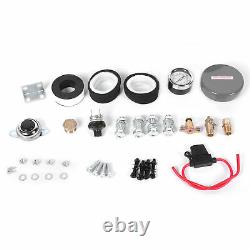 12V Air Horn Kit 4 Trumpet with 200psi Air Compressor 3G Air Tank Truck Car Train