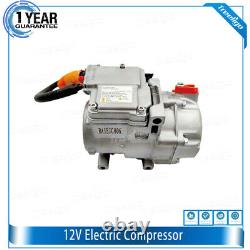 12V Electric AC Compressor for Auto A/C Air Conditioning Car Truck Bus Boat