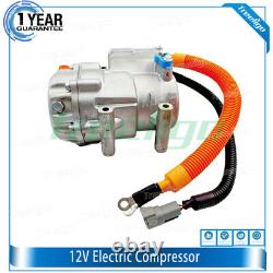 12V Electric AC Compressor for Auto A/C Air Conditioning Car Truck Bus Boat