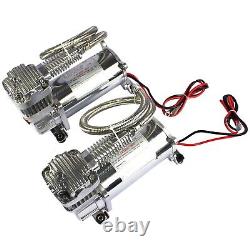 12 Volt Dual Chrome 440C 200 PSI Air Compressor Kit 440C AIR