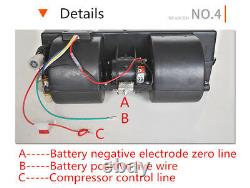 12v A/c Kit Universal Underdash Evaporator Compressor Air Conditioner 3 Speed