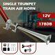 178db 12v Single Trumpet Air Horn Kit Compressor For Van Train Boat Universal