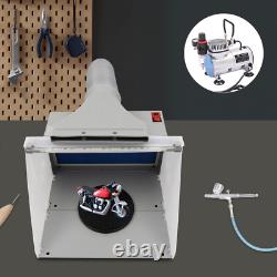 1/6HP Airbrushing Air Compressor Kit with Model Professional Spray Paint Booth
