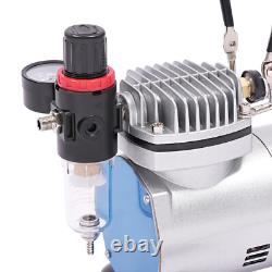 1/6HP Airbrushing Air Compressor Kit with Model Professional Spray Paint Booth