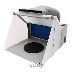 1/6HP Airbrushing Air Compressor Kit with Model Professional Spray Paint Booth