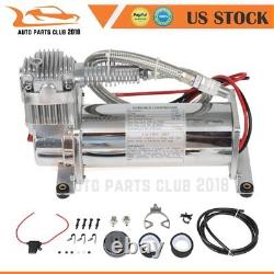 200PSI Air Compressor Kit For Train Horns Air Horn Air Suspension Kit 1/4 NPT