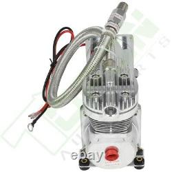 200PSI Air Compressor Kit For Train Horns Air Horn Suspension Kit Silver 12V NEW