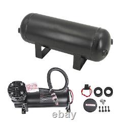 200 PSI 12V Air Compressor + 4 Gallon Air Tank Kit For Truck Train