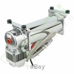 200 Psi Air Compressor 12V Permanent Magnetic Motor Hose Kit For Train Horns