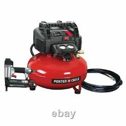 22.7 L 150 PSI Portable Electric Air Compressor & 18-Gauge Brad Nailer Combo Kit