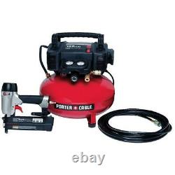 22.7 L 150 PSI Portable Electric Air Compressor & 18-Gauge Brad Nailer Combo Kit