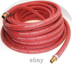 2 PCS 50 ft 1/2 ID 200 PSI CONTINENTAL RUBBER AIR HOSE