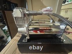 2 VIAIR 44432 Dual Air Suspension Compressor Kit 444c Chrome