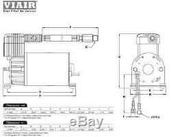 2 x BIG RIG TRUCK AIR HORN Kit with VIAIR 275c Compressor 150psi 1 G. System Mack