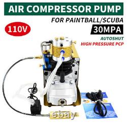 30Mpa Air Compressor Pump Auto-Stop 4500PSI High Pressure Airgun Kit 110V, US