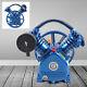 3hp V-style Double Stage 2 Cylinder Air Compressor Pump Motor Head Air Tool Kit