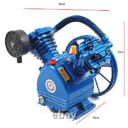 3HP V-Style Double Stage 2 Cylinder Air Compressor Pump Motor Head Air Tool Kit