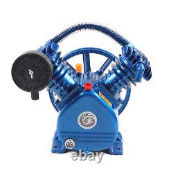3HP V-Style Double Stage 2 Cylinder Air Compressor Pump Motor Head Air Tool Kit