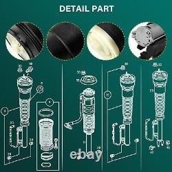 3PC Rear Air Suspension Spring Bags Compressor Kit Set For BMW X5 E70 X6 E71 E72