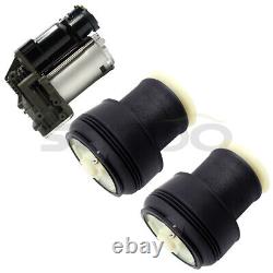 3PC Rear Air Suspension Spring Bags Compressor Kit Set For BMW X5 E70 X6 E71 E72