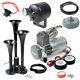 3 Trumpet Train Horn Kit With 150 Psi Air Compressor For Car Truck Train Hot