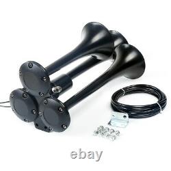 3 Trumpet Train Horn Kit with 150 PSI Air Compressor for Car Truck Train HOT