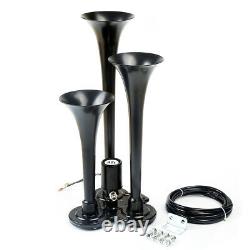 3 Trumpet Train Horn Kit with 150 PSI Air Compressor for Car Truck Train HOT
