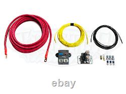 4 Gauge Heavy Duty Wiring Kit for Dual Compressors Viair 444 480 485 Air Zenith
