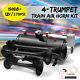 4 Trumpet Air Horn 170 Psi Air Compressor Tubing 12v 150db Train Kit Truck Boat
