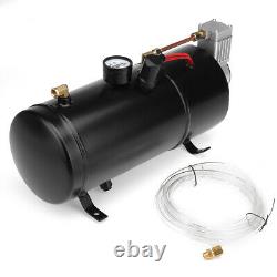 4 Trumpet Train Air Horn Kit 150dB 12V 180 PSI Compressor Tank Truck Car Boa