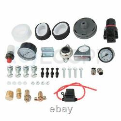 4 Trumpets Train Horn Kit For Truck Car Semi Loud System Air Compressor 200psi