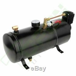 4 Trumpets Train Horn with 1G Air Tank Kit For Truck Car Pickup Loud System 150psi