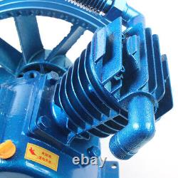 5.5HP 21CFM V Style Twin Cylinder Air Compressor Pump Motor Head Air Tool Kit