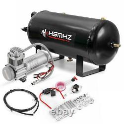 5 Gal Air Tank 200 PSI Compressor Onboard System Kit For Train Truck RV Horn 12V