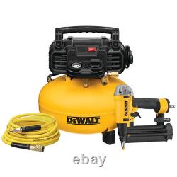 6 Gal. 18G Brad Nailer and Heavy-Duty Pancake Electric Air Compressor Combo Kit