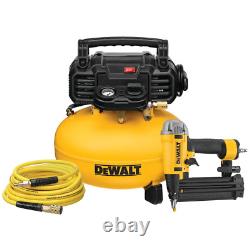 6 Gal. 18-Gauge Brad Nailer And Heavy-Duty Pancake Electric Air Compressor Combo