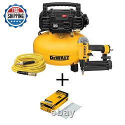 6 Gal. 18-Gauge Brad Nailer and Heavy-Duty Pancake Electric Air Compressor Combo