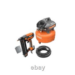 6 Gal. Electric Pancake Air Compressor And 18-Gauge 2-1/8 In. Brad Nailer