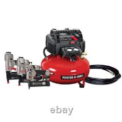 6 Gal. Portable Electric Air Compressor with 16/18/23-Gauge Nailer Combo Kit