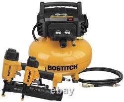 6 Gallon 150 PSI Portable Pancake Electric Air Compressor with 2 Tool Combo Kit
