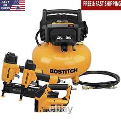 6 Gallons Portable Air Compressor Combo Kit With 1/4-In x 15 Ft PVC Hose & 3-Tool