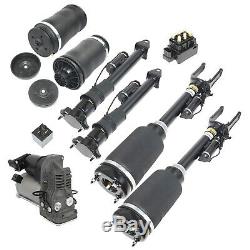 7PCS Front & Rear Air Struts With ADS + Compressor kit For Mercedes ML X164 W164