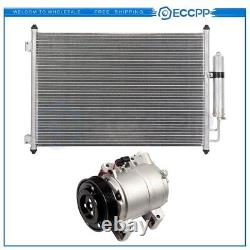 AC Condenser & AC Compressor Cooling Kit For 2008-2013 Nissan Rogue